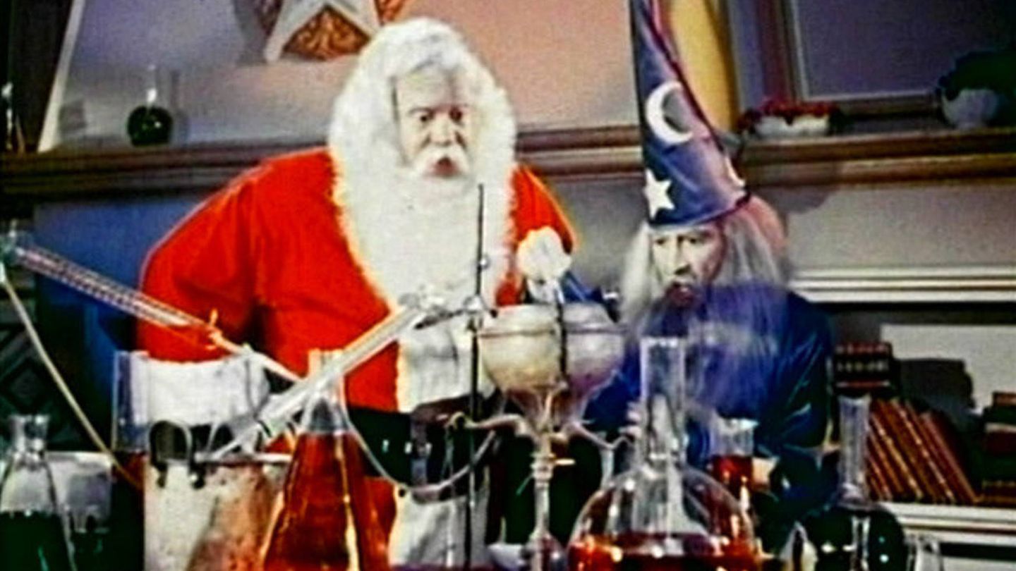 Santa Claus y Merlín en 'Santa Claus' (1959)