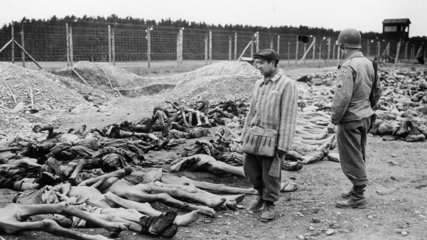 Campo de concentración Lager, el 3 en mayo de 1945. (Getty/Fox Photos)