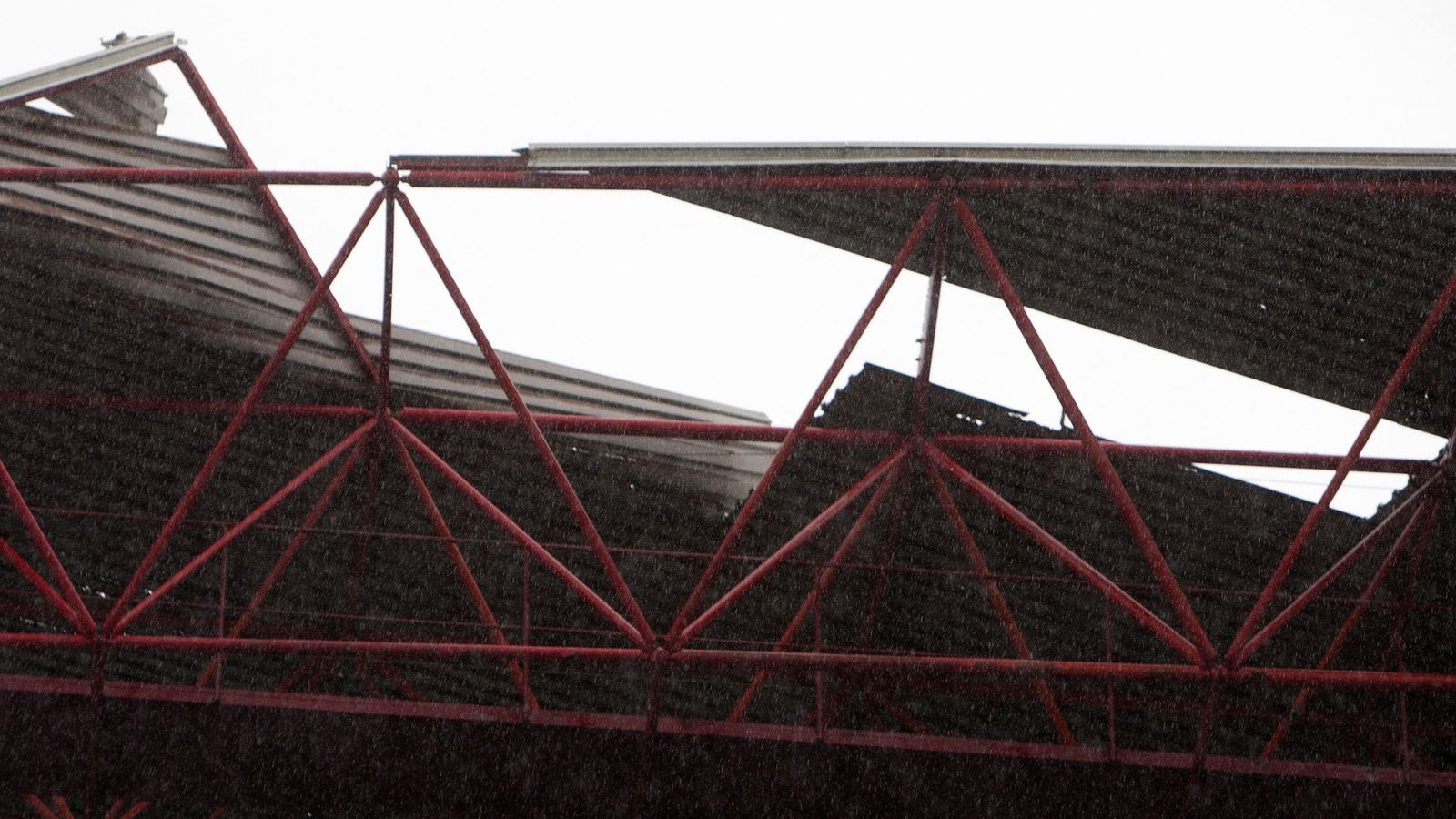 Foto: Imagen de la zona afectada del estadio de Balaídos (EFE)
