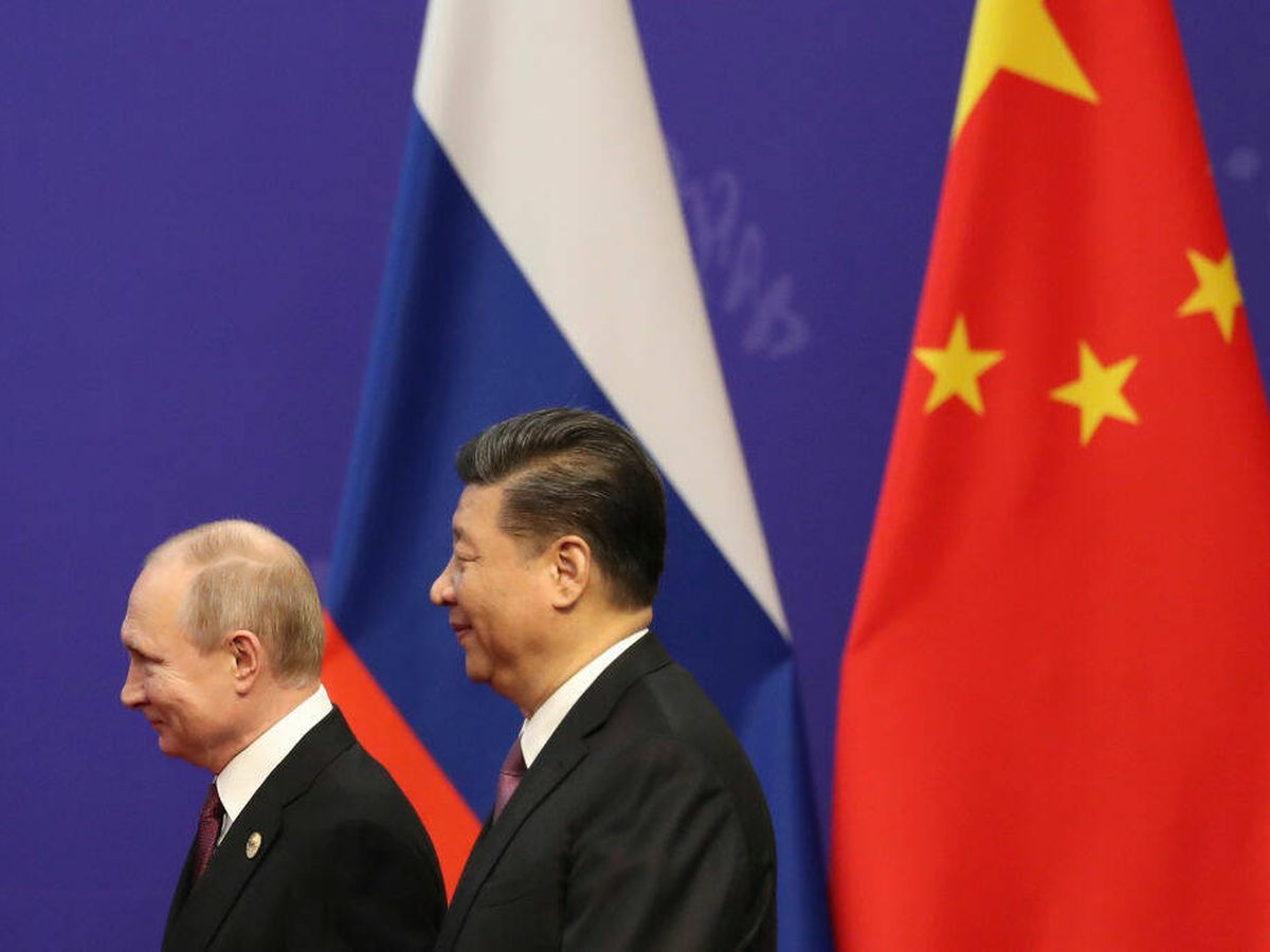 Foto: Xi Jinping, junto a Vladímir Putin. (Kenzaburo Fukuhara/Pool/Getty)