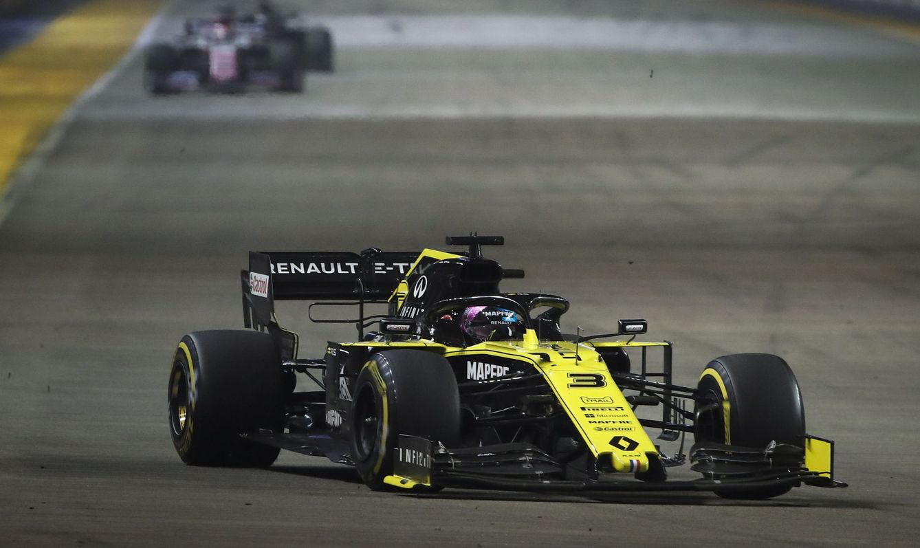 Daniel Ricciardo durante el GP de Singapur. (EFE)