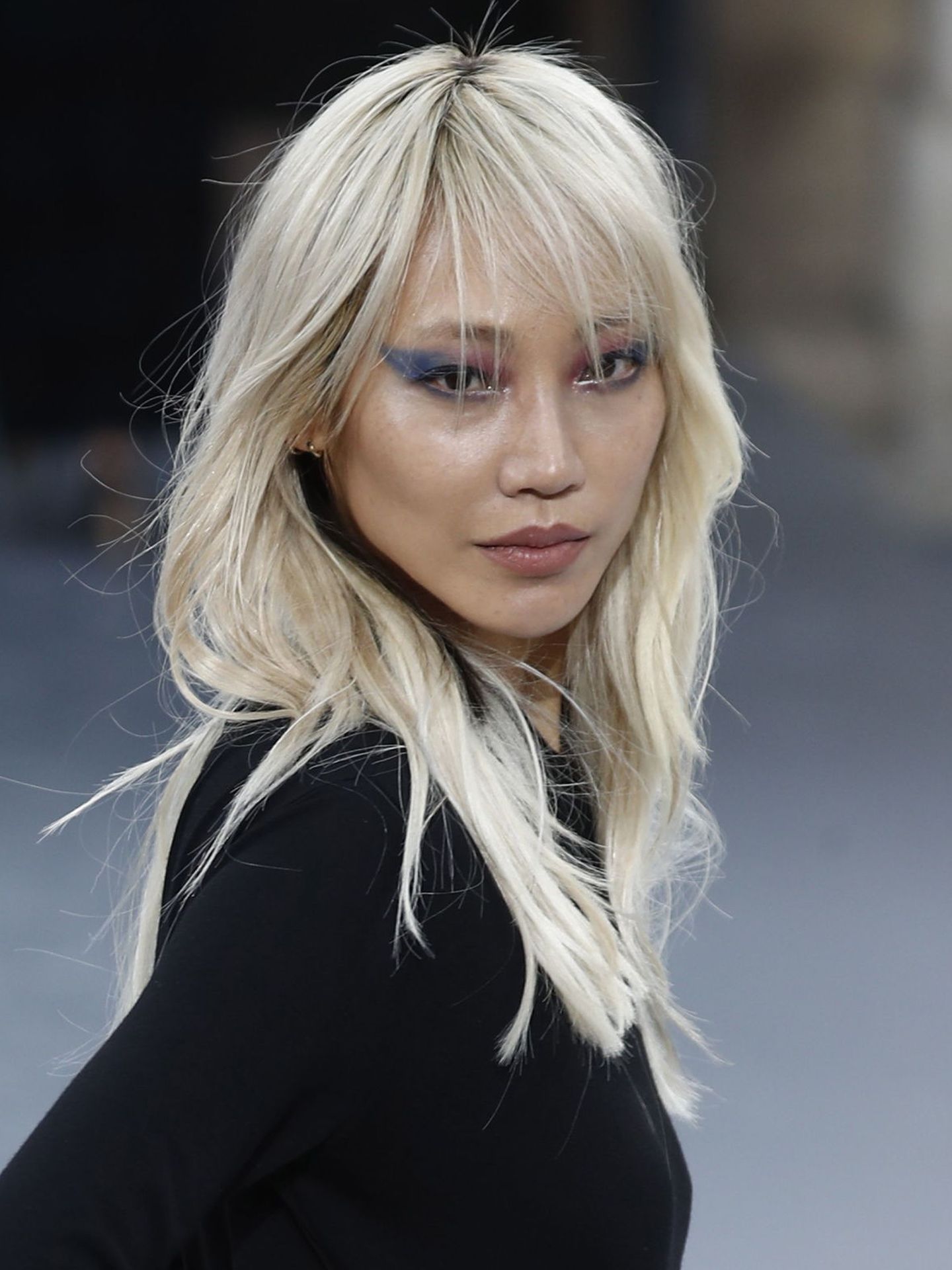 Soo Joo Parken, en el L'Oréal fashion show de la Paris Fashion Week de septiembre 2019. (EFE)