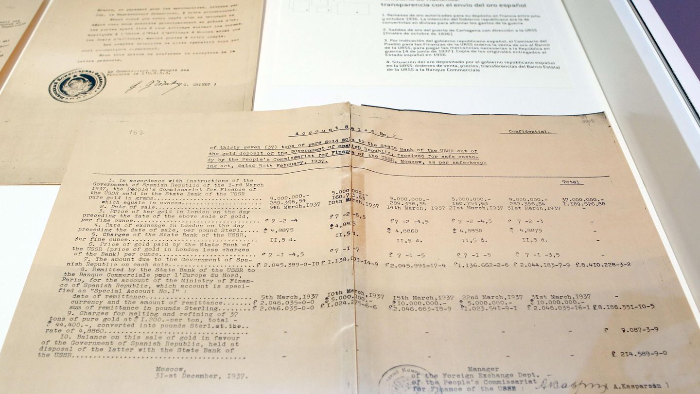  Uno de los documentos del archivo personal del presidente de la República Juan Negrín. (EFE)