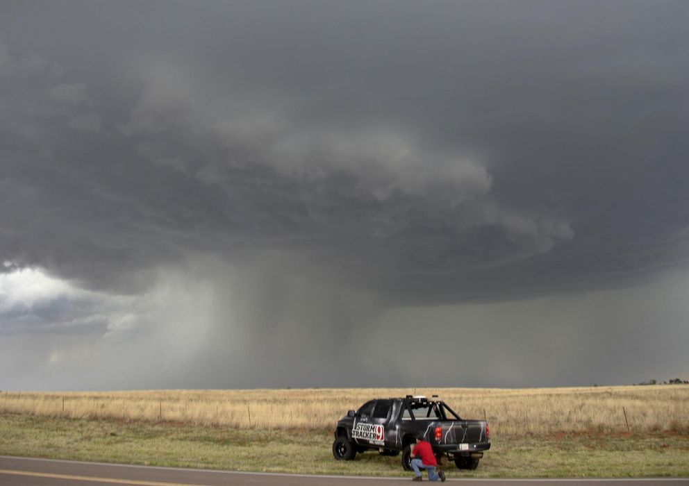Foto: Un cazador de tormentas fotografía una supercélula en Oklahoma, Estados Unidos