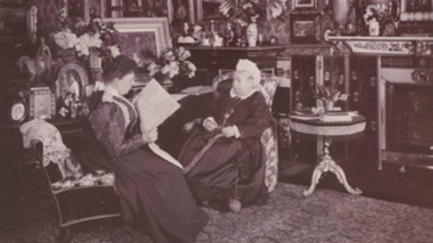 La reina Victoria y la princesa Beatriz, en un trabajo de Mary Steen. (Cortesía / Royal Collection Trust)