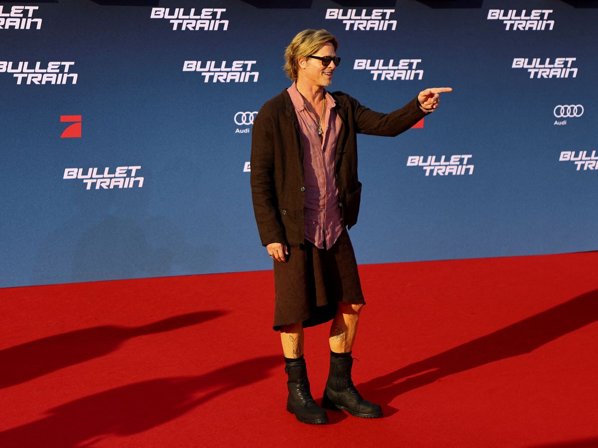 Foto: Brad Pitt, en el estreno de 'Bullet Train' en Berlín. (Reuters)
