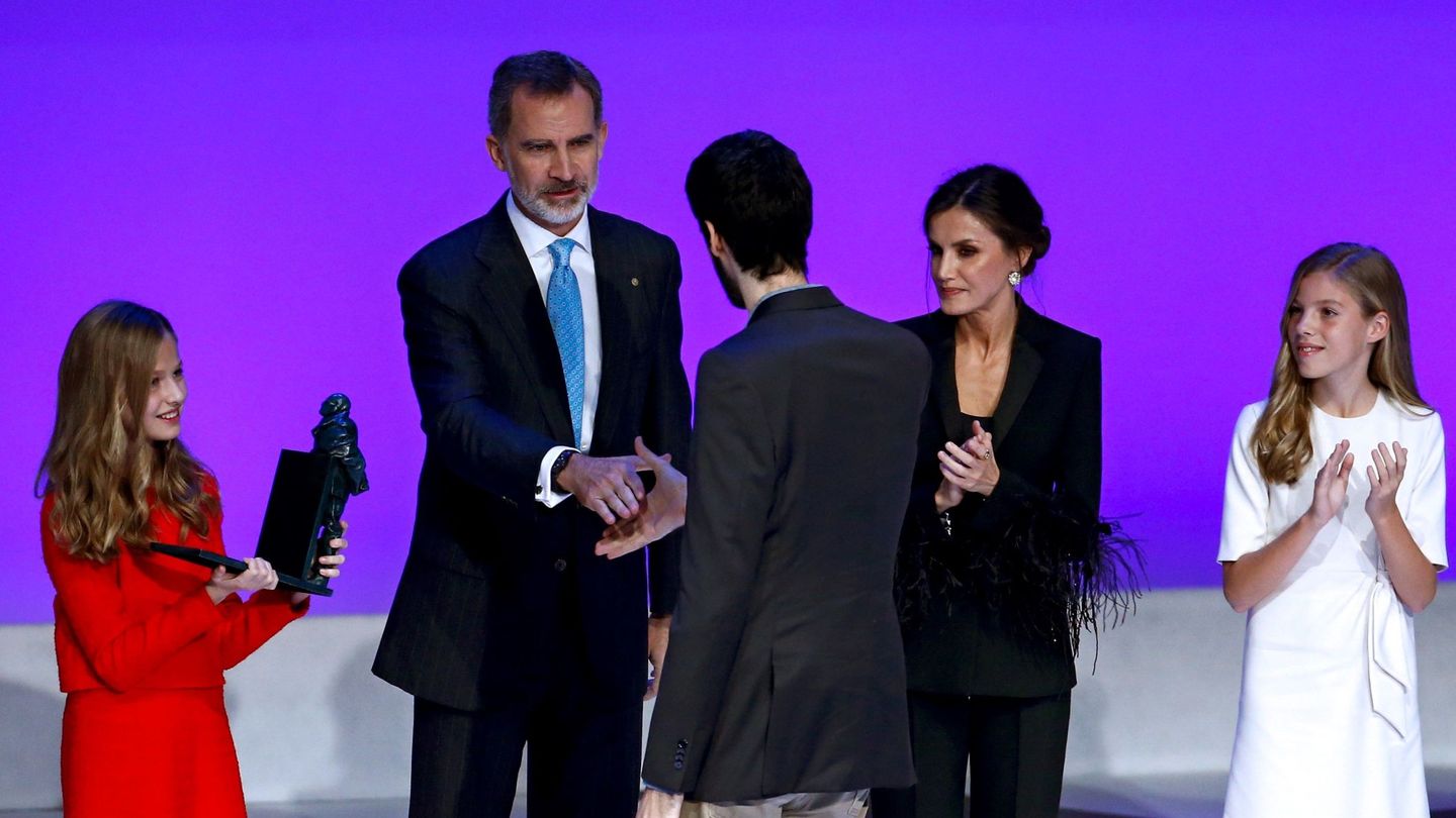 La familia real, durante la entrega de premios de 2019. (EFE)