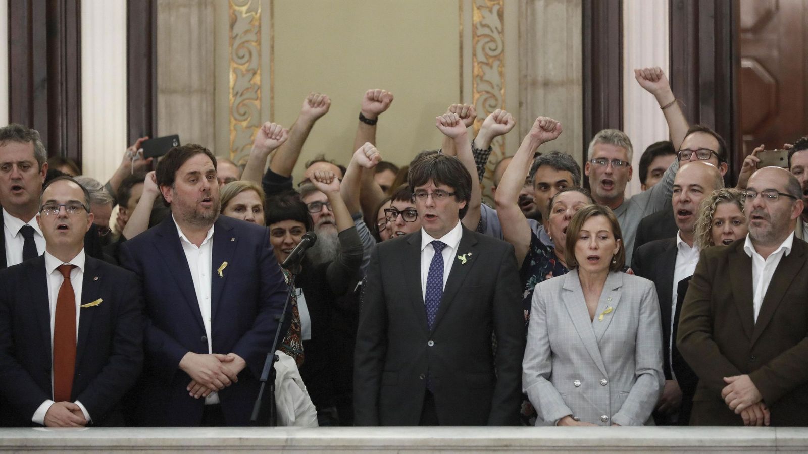 Foto: El Parlament declara la independencia. (EFE)