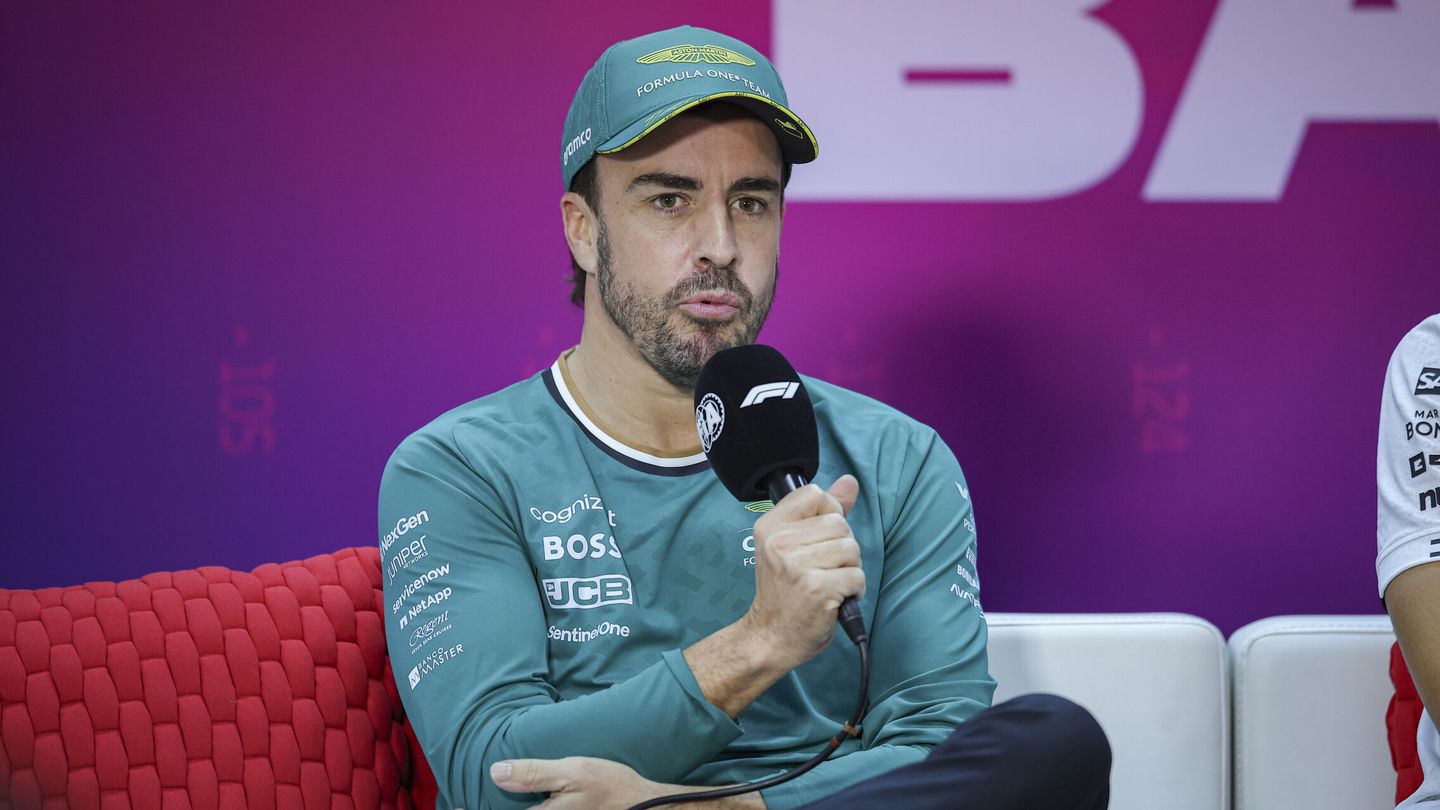 Alonso, durante una rueda de prensa. (Europa Press)