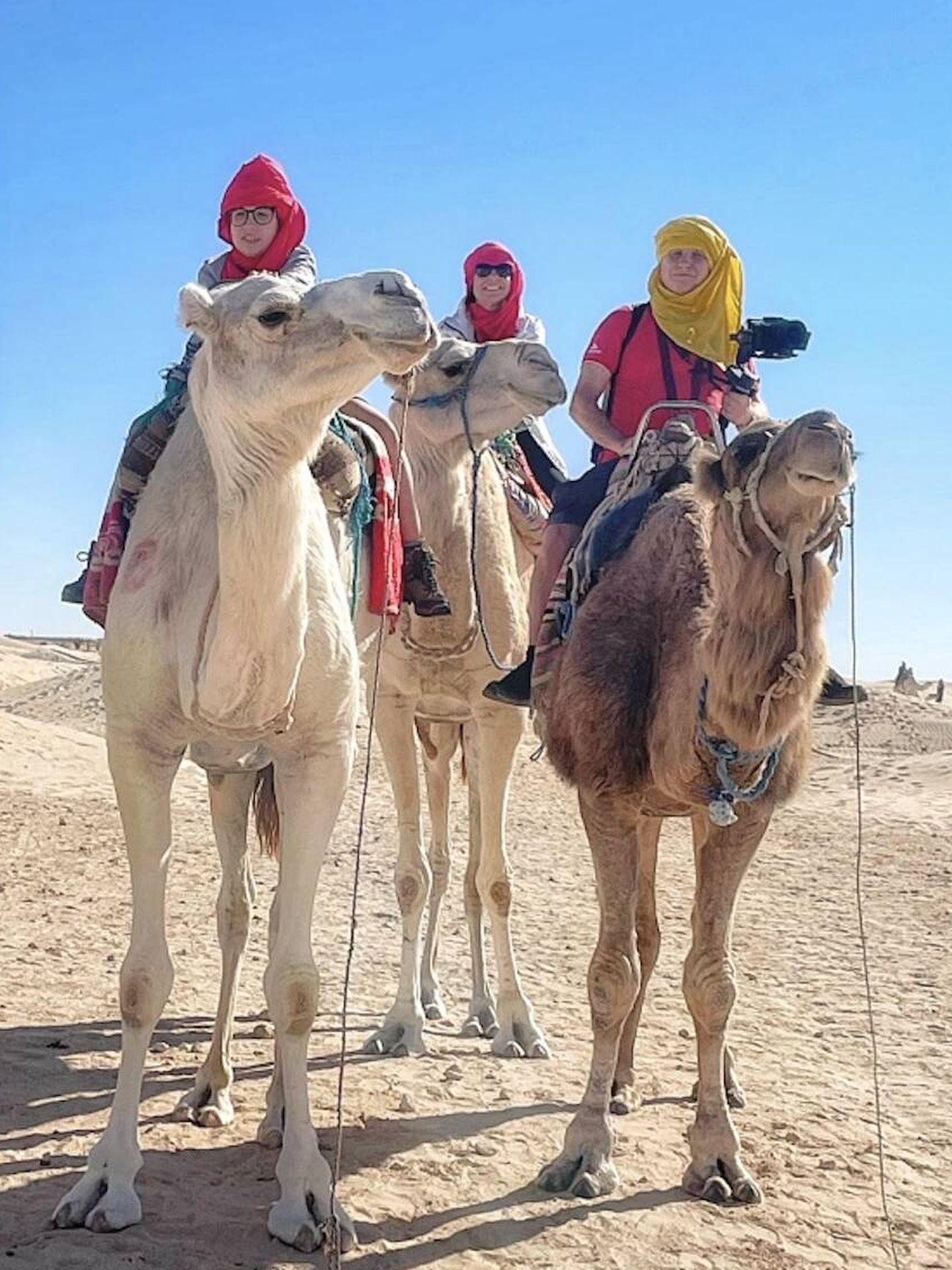 En Douz se realizan excursiones en dromedario por el desierto. (Youssef Ayari)