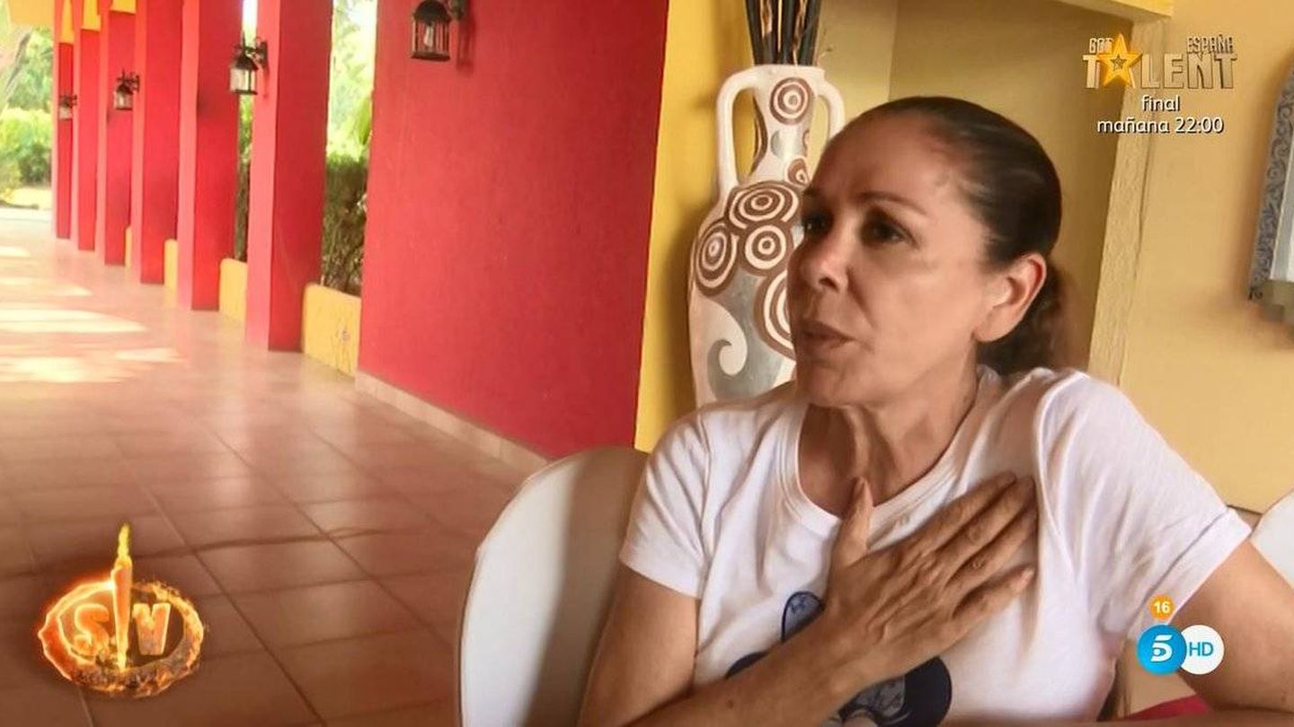 Isabel Pantoja, en 'Supervivientes 2019'. (Telecinco)