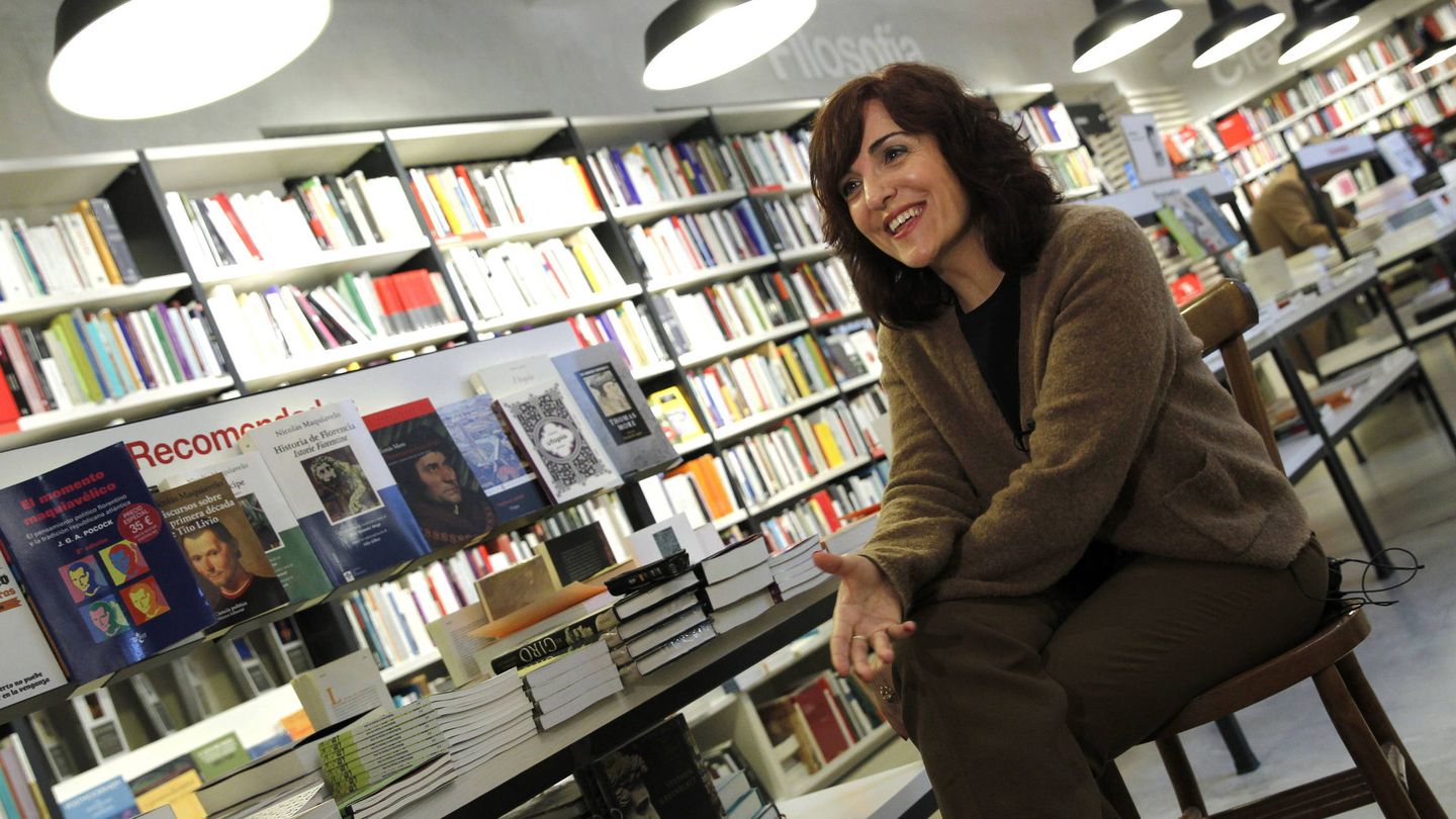 Elvira Lindo, en 2012 en la presentación de 'Mejor Manolo', su última entrega de Manolito Gafotas (EFE)