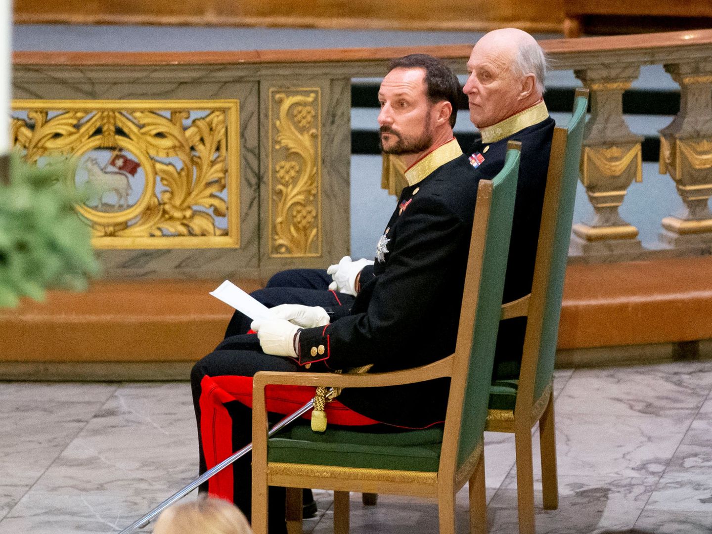 El rey Harald y el príncipe Haakon, en una imagen de archivo. (Reuters)