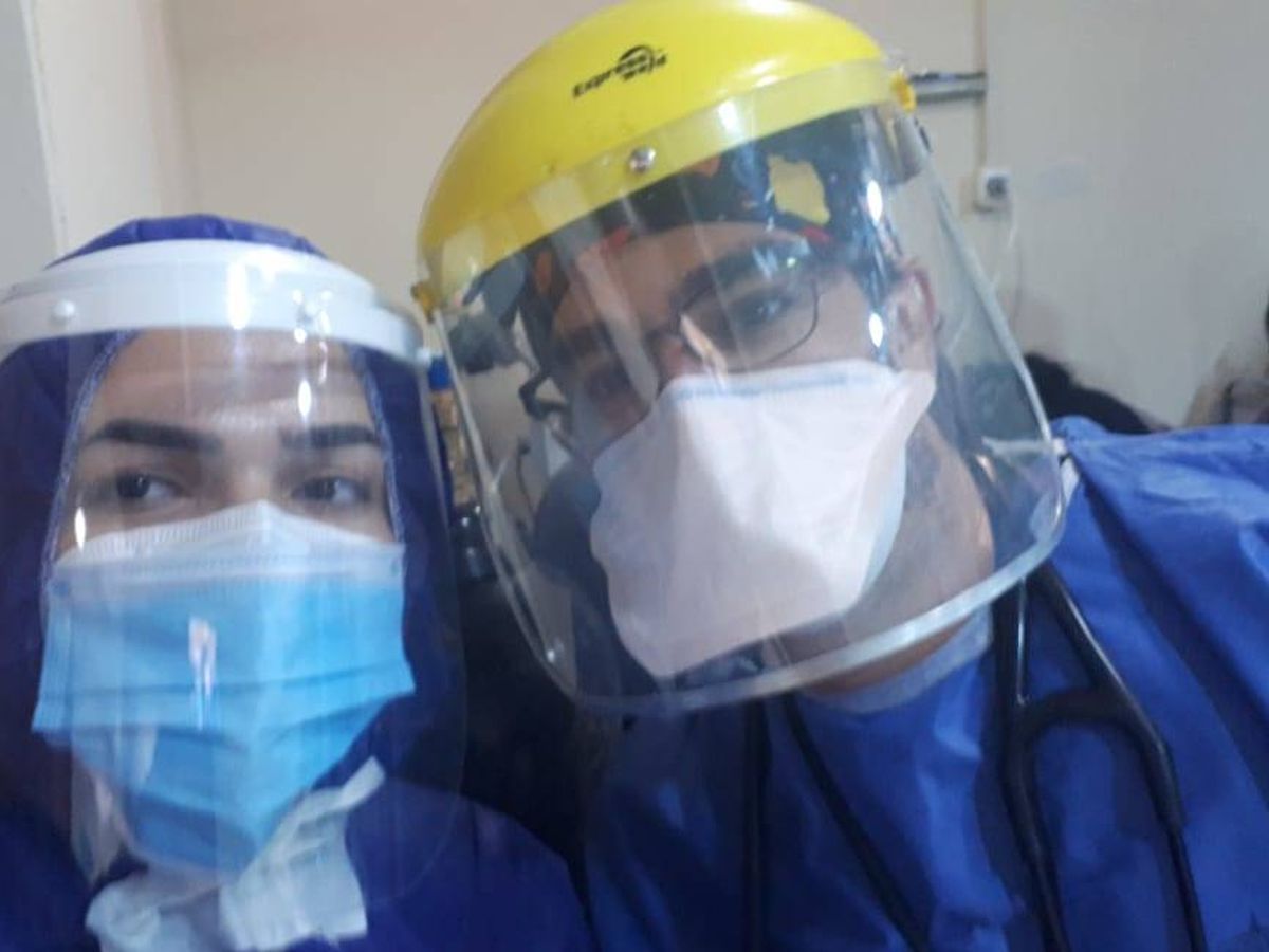 Foto: Pedro, en el hospital de Bagdad (cedida)