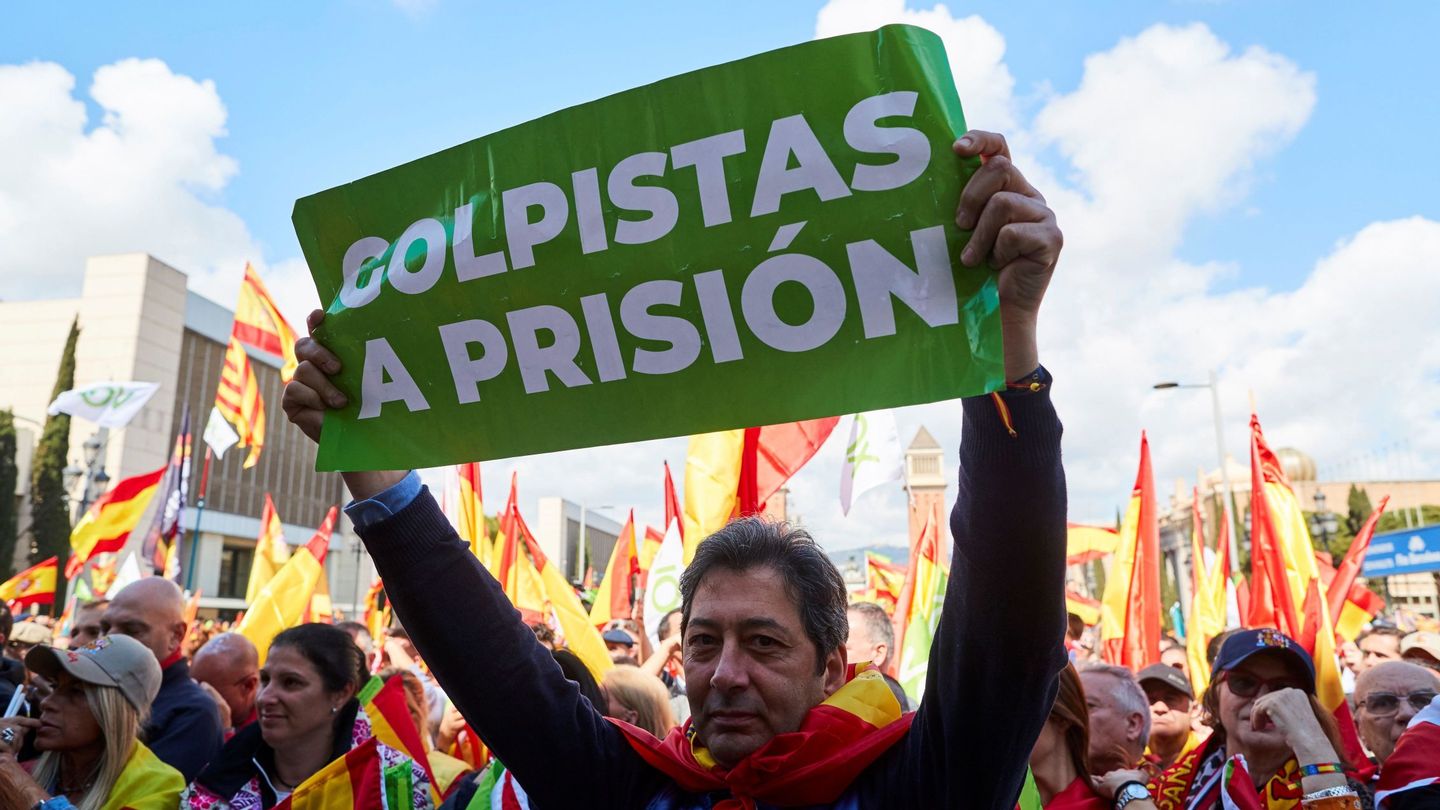 Manifestación de Vox por la unidad de España. (EFE)