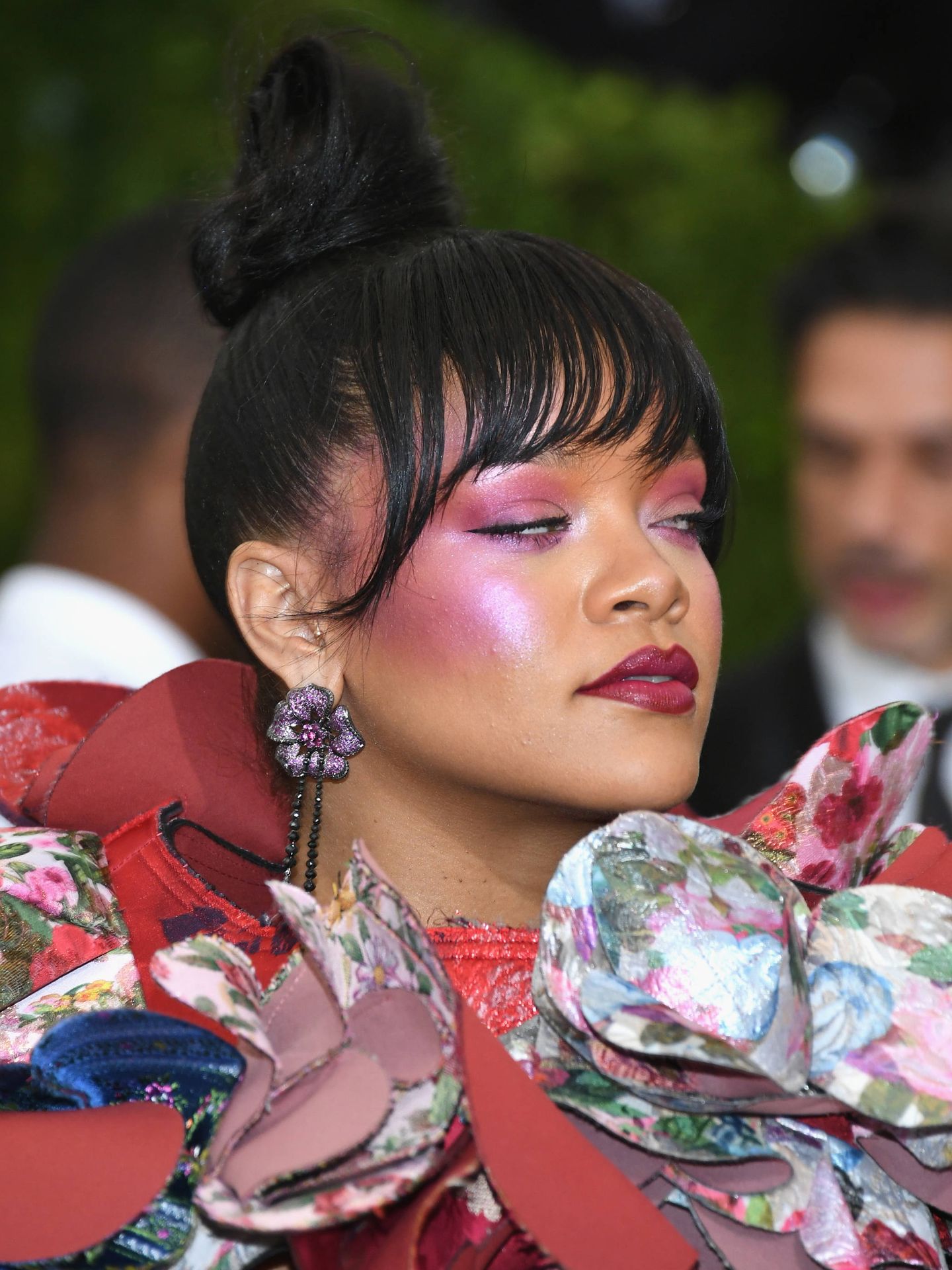 Rihanna, en la gala del MET. (Getty)