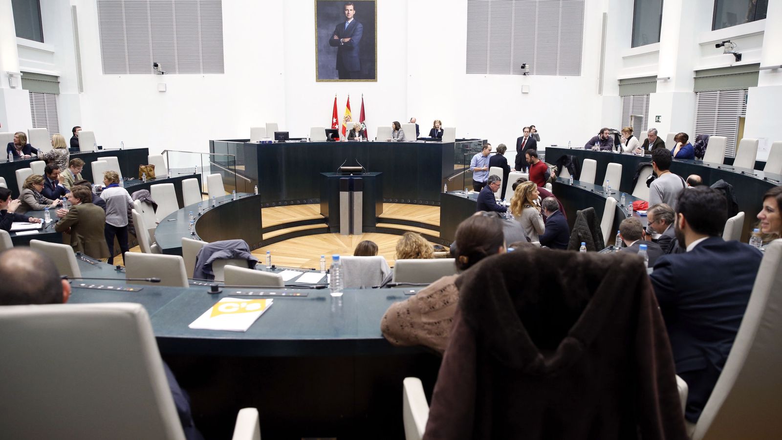 Foto: Vista general de un pleno del Ayuntamiento de Madrid. (EFE)