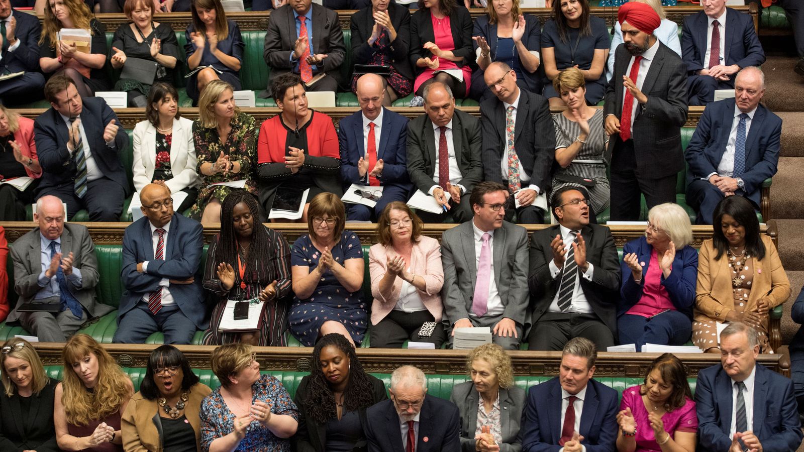 Foto: La bancada laborista en Parlamento británico. (Reuters)