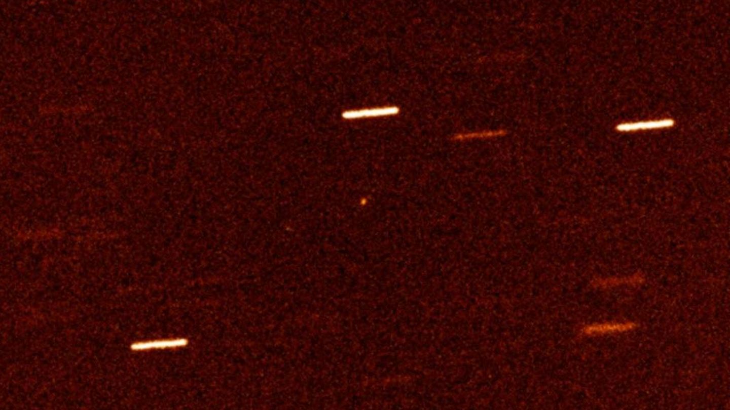 El asteroide, fotografiado con el telescopio Herschel de La Palma (IAC)