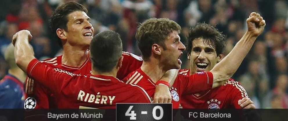 Foto: El Bayern Múnich aniquila y entierra al Barcelona en el Allianz Arena