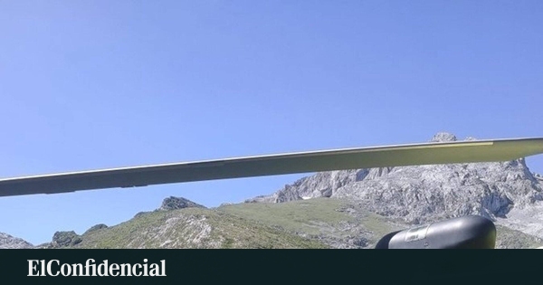 Rescatada una montañera que se quedó enriscada en una pared vertical en Las Moñetas (Cabrales)