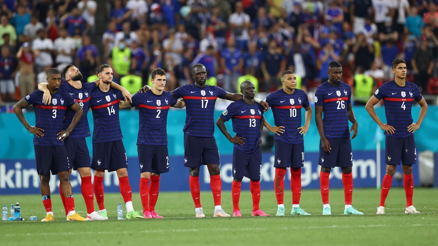 Francia, durante la tanda de penaltis. (REUTERS)