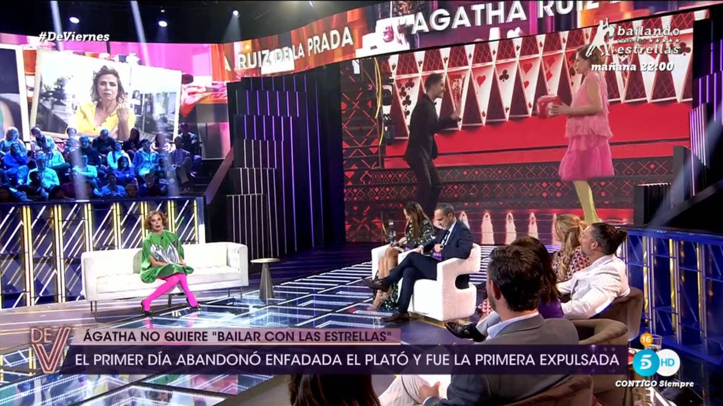 Ágatha Ruiz de la Prada, entrevistada en '¡De viernes!'. (Mediaset)