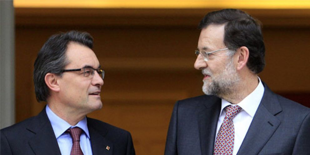 Foto: Rajoy pide ayuda a Mas para apoyar la posición de España en Europa