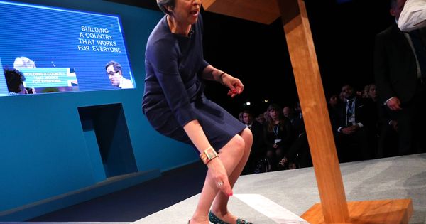 Foto: Theresa May, durante su intervención en el congreso anual del Partido Conservador, en Mánchester. (Reuters) 