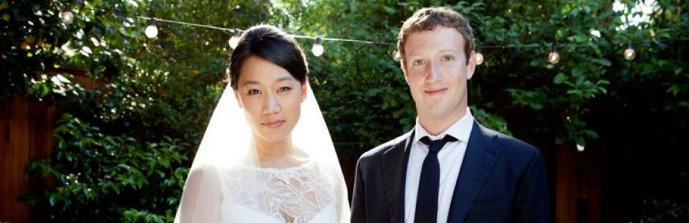Foto: El fundador de Facebook se casa con su novia de toda la vida