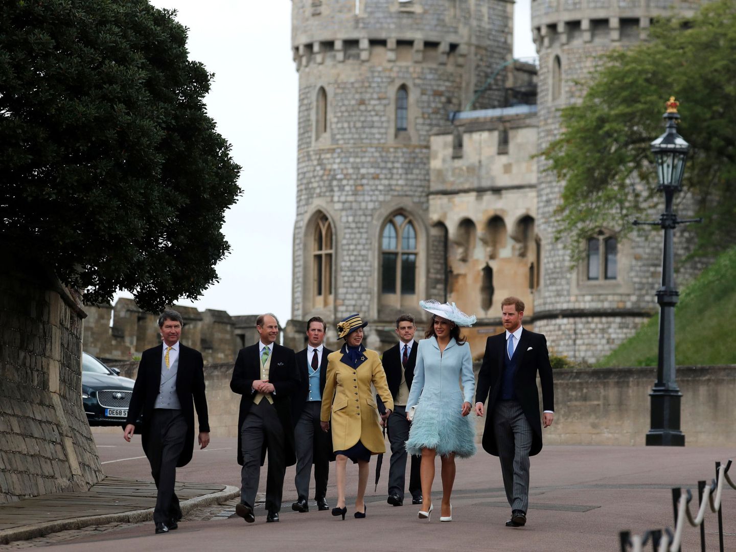 Harry llegando a la ceremonia. (Reuters)