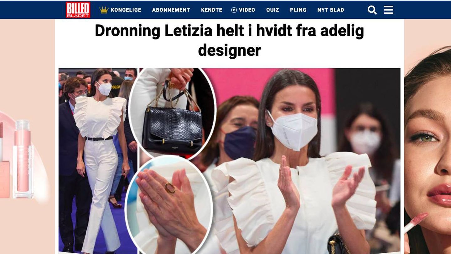 El estreno de Letizia en la danesa 'Billed Bladet'. 