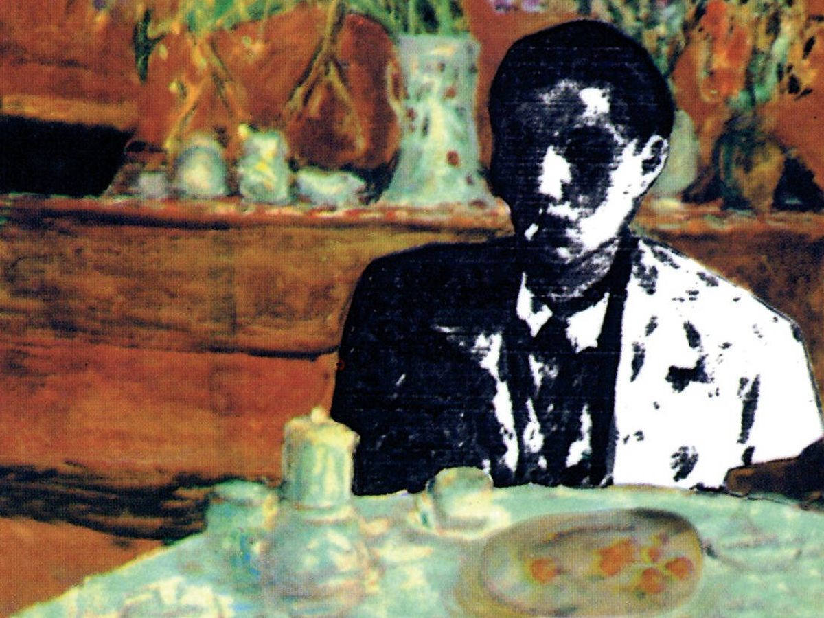 Foto: Ilustración de portada de 'El sobrino de Wittgenstein', a cargo de Ángel Jové a partir del cuadro 'Aprés le dîner', de Pierre Bonnard (c. 1920). 