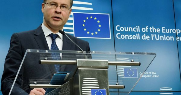 Foto: El vicepresidente de la Comisión Europea, Valdis Dombrovskis. (EFE)