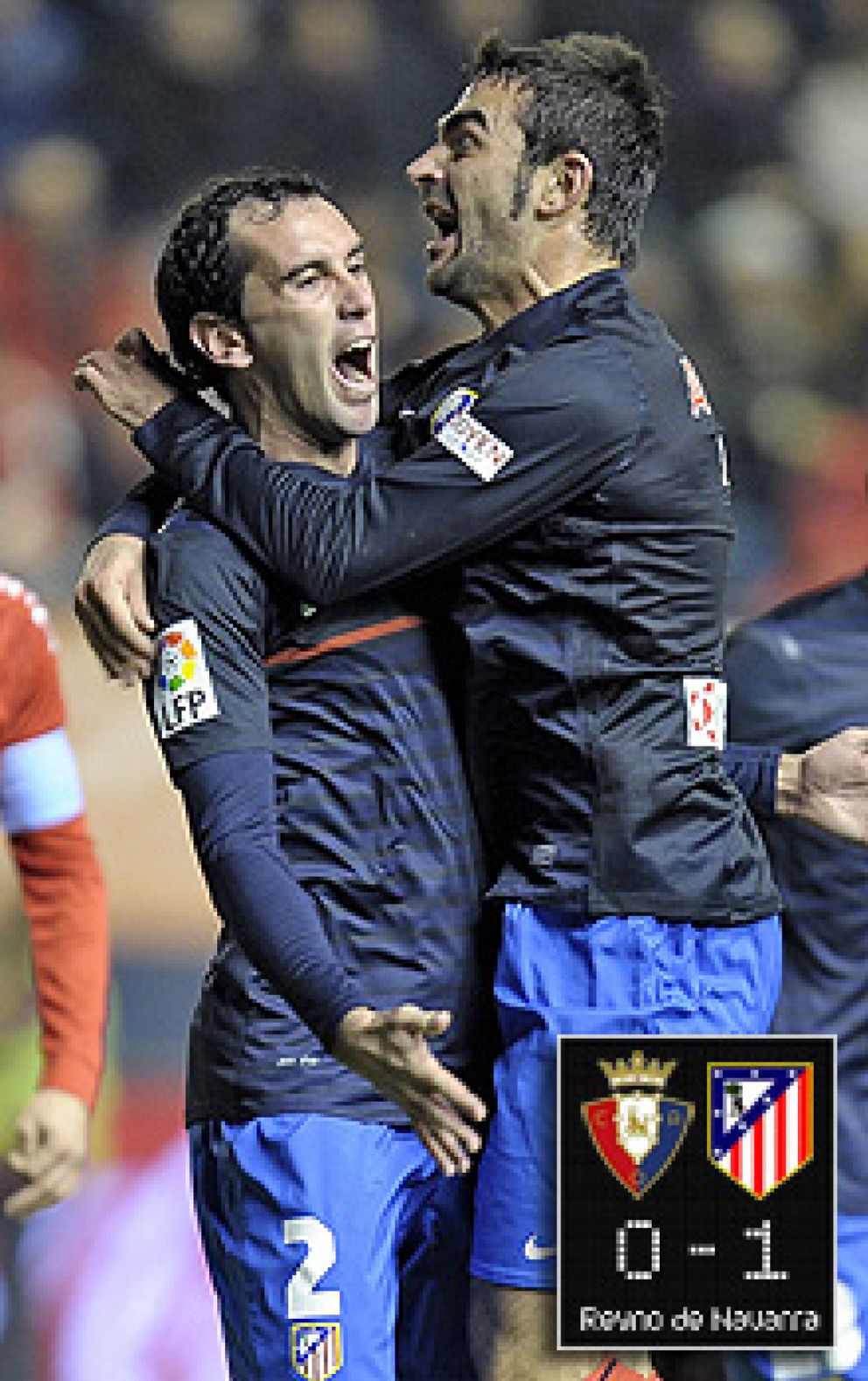Foto: Godín y Courtois ponen al Atlético de Madrid a 2 puntos de la Liga de Campeones