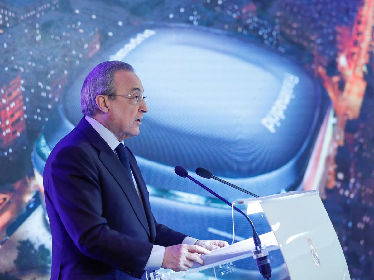Foto: Presentación de la reforma del estadio Santiago Bernabéu.