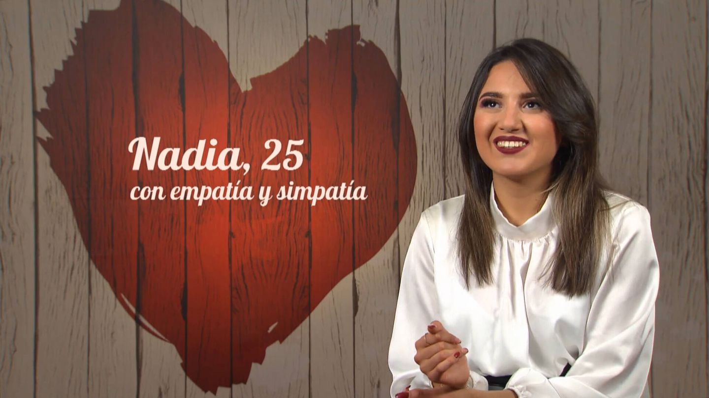 Nadia, la cita de Carlos en 'First Dates'. (Mediaset)