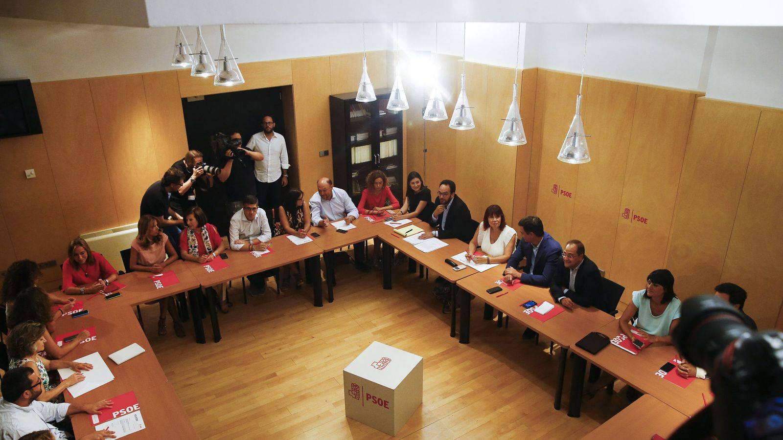 Foto: Reunión de la Ejecutiva del PSOE. (EFE)