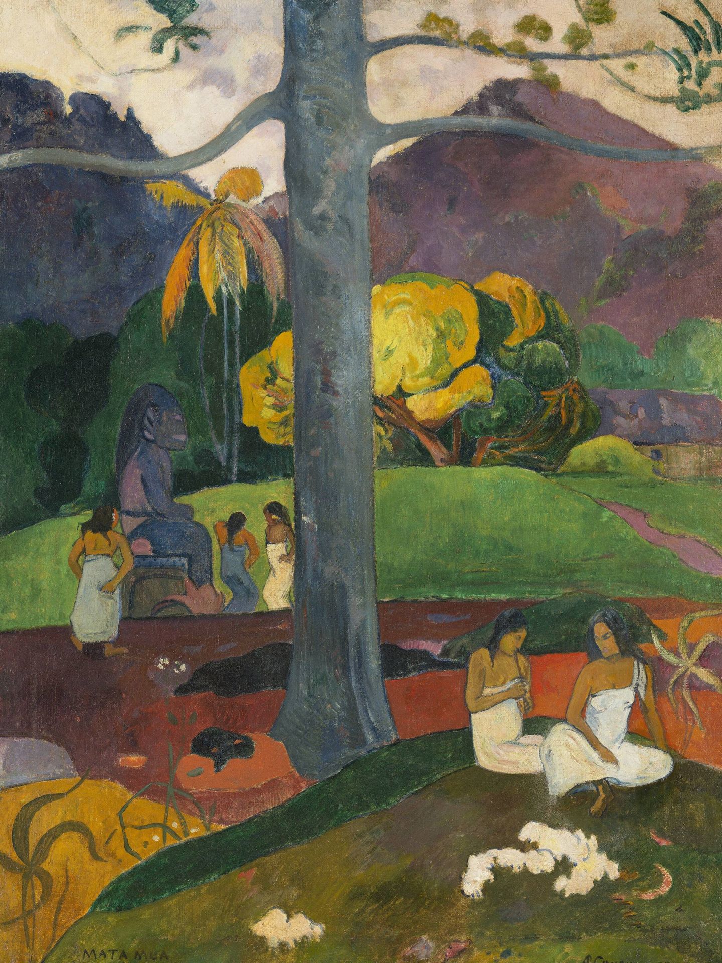 'Mata Mua', de Paul Gauguin, 1892. (Colección Carmen Thyssen-Bornemisza)