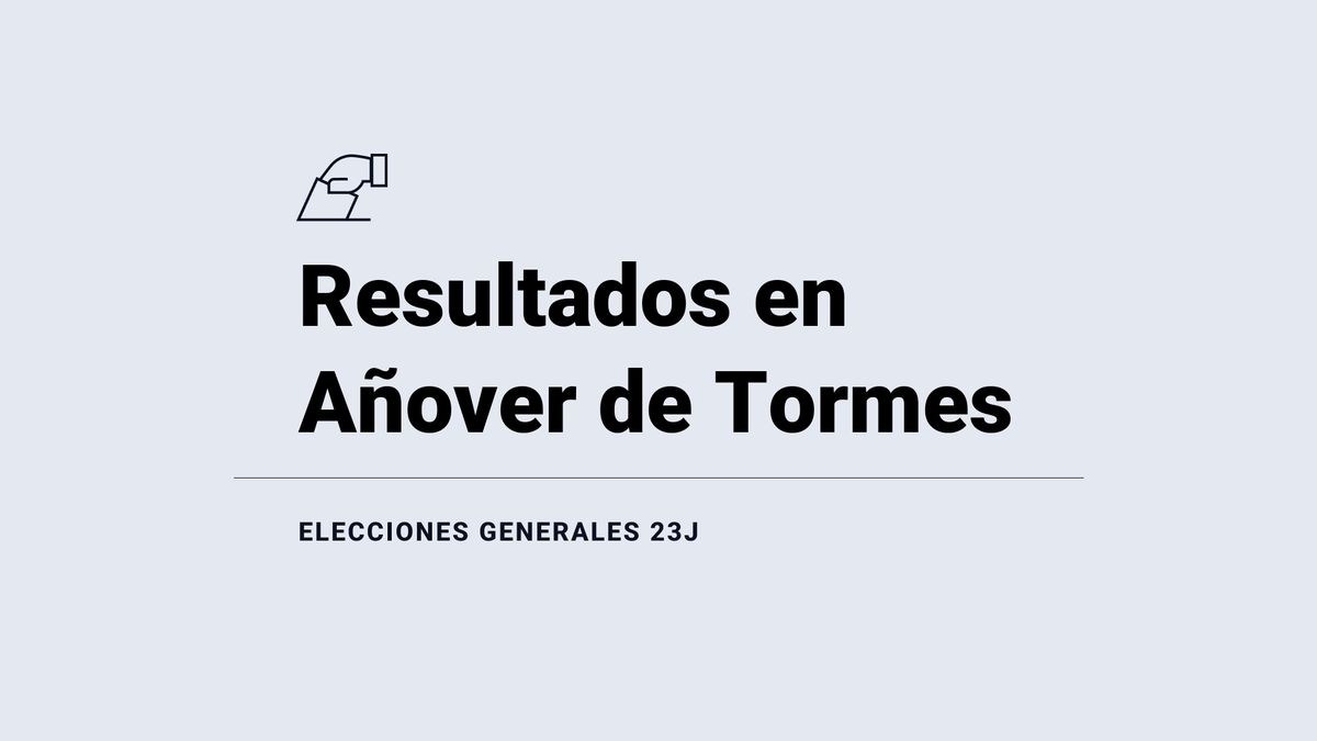 Resultados en Añover de Tormes: votos y número de escaños de las elecciones generales 2023, en directo