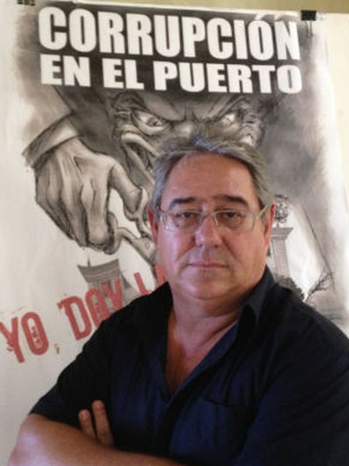 Juan Antonio Troviño, delegado sindical de UGT en el Puerto de Málaga (A.R.)
