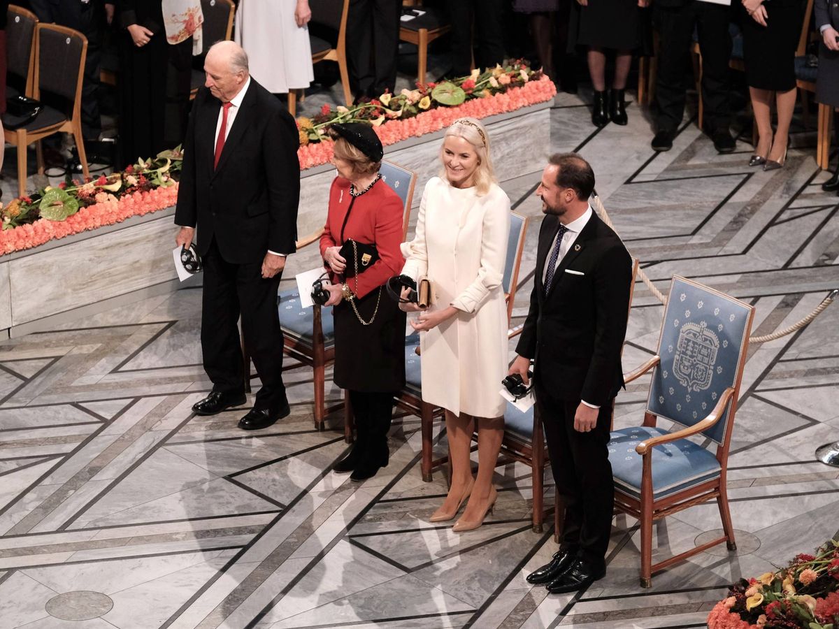 Foto: Los reyes y los herederos en los Nobel. (Getty)
