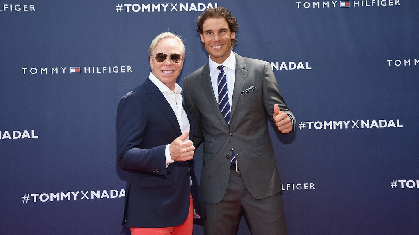 Tommy Hilfiger, con Rafa Nadal. (Getty)
