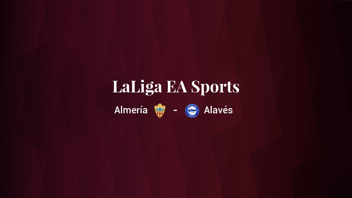 Almería - Deportivo Alavés: resumen, resultado y estadísticas del partido de LaLiga EA Sports