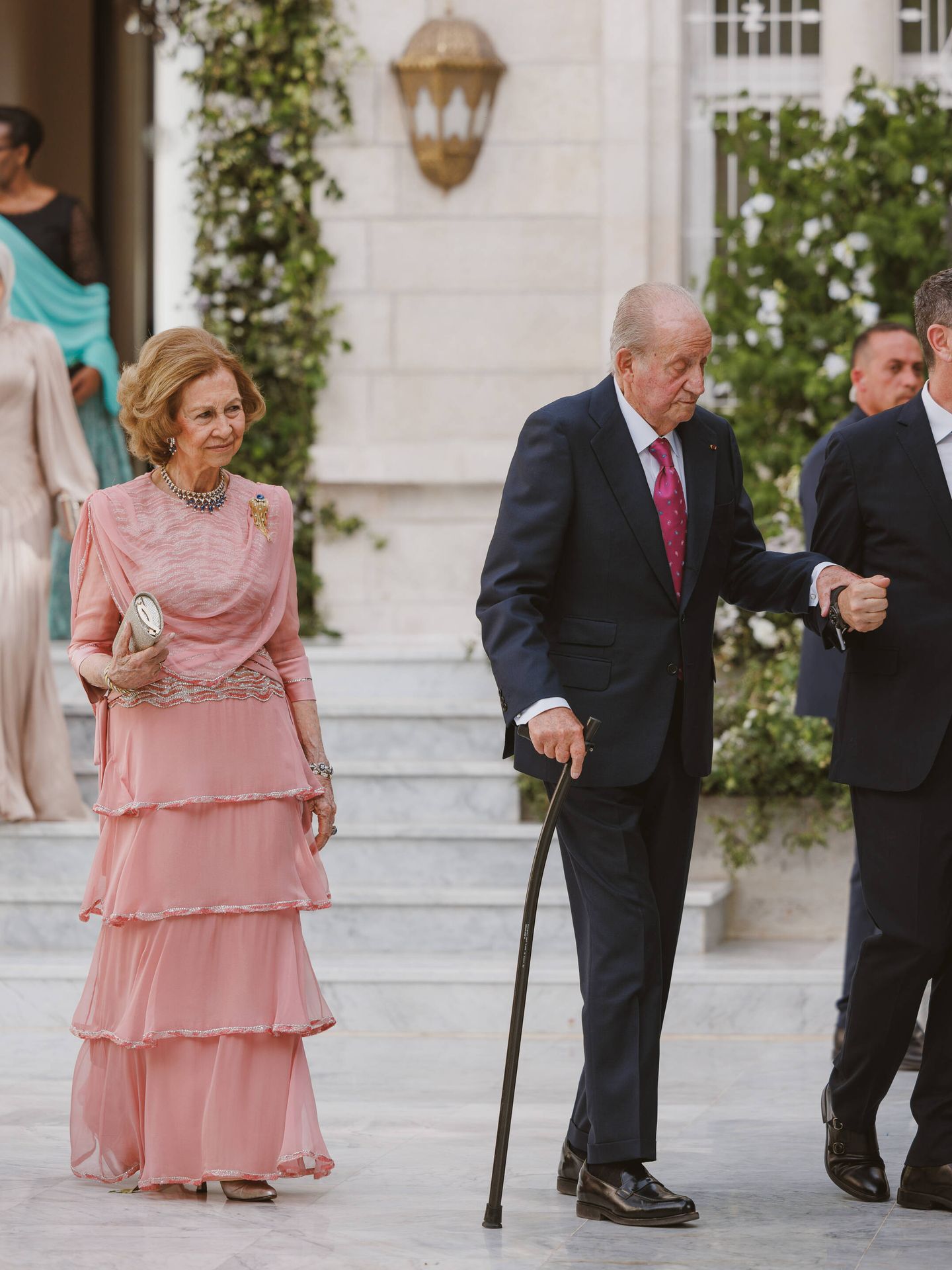 Don Juan Carlos y doña Sofía, en el palacio de Zahran. (Corte Real Hachemita)