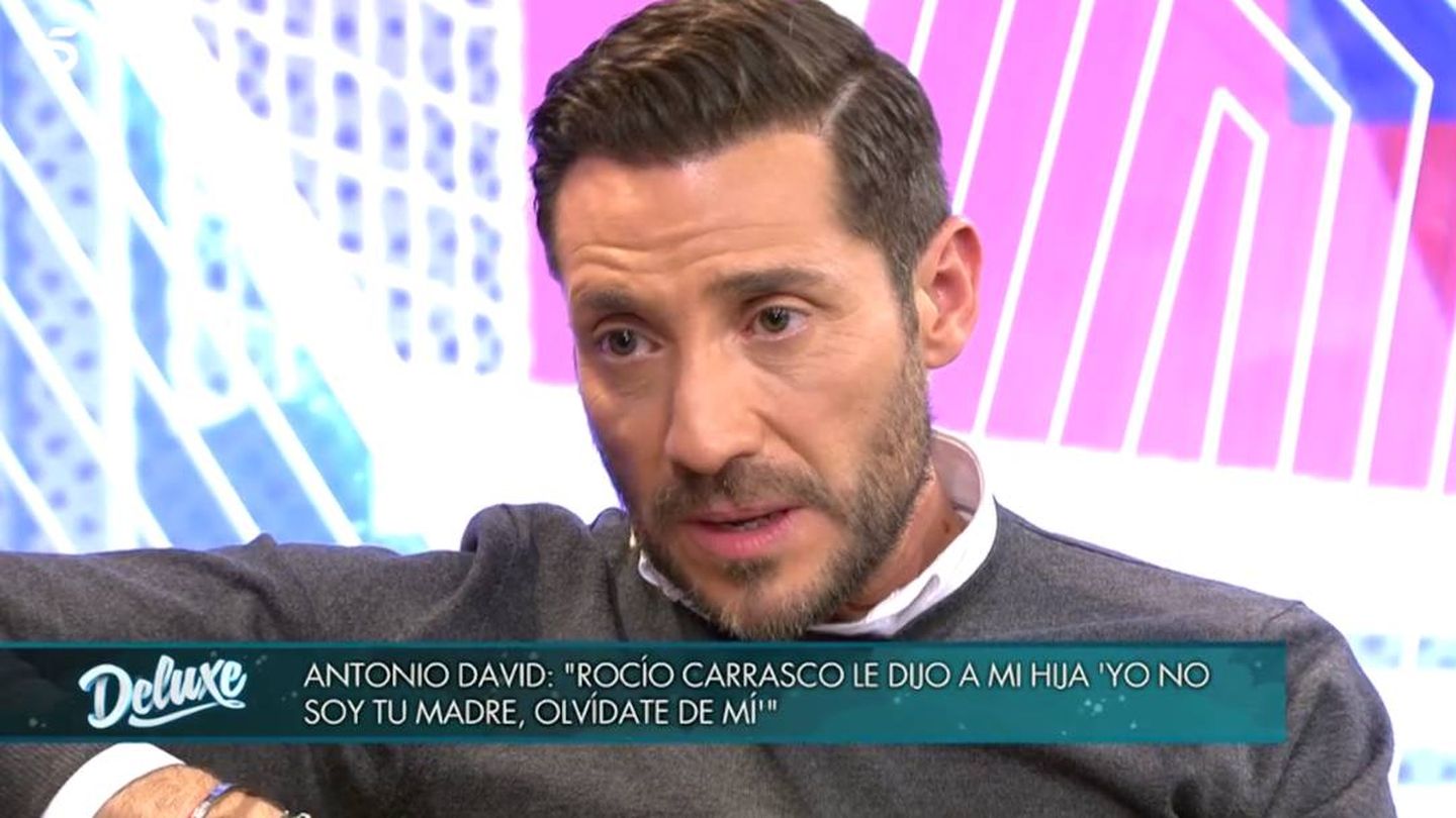 Antonio David hablando de Carrasco. (Telecinco).