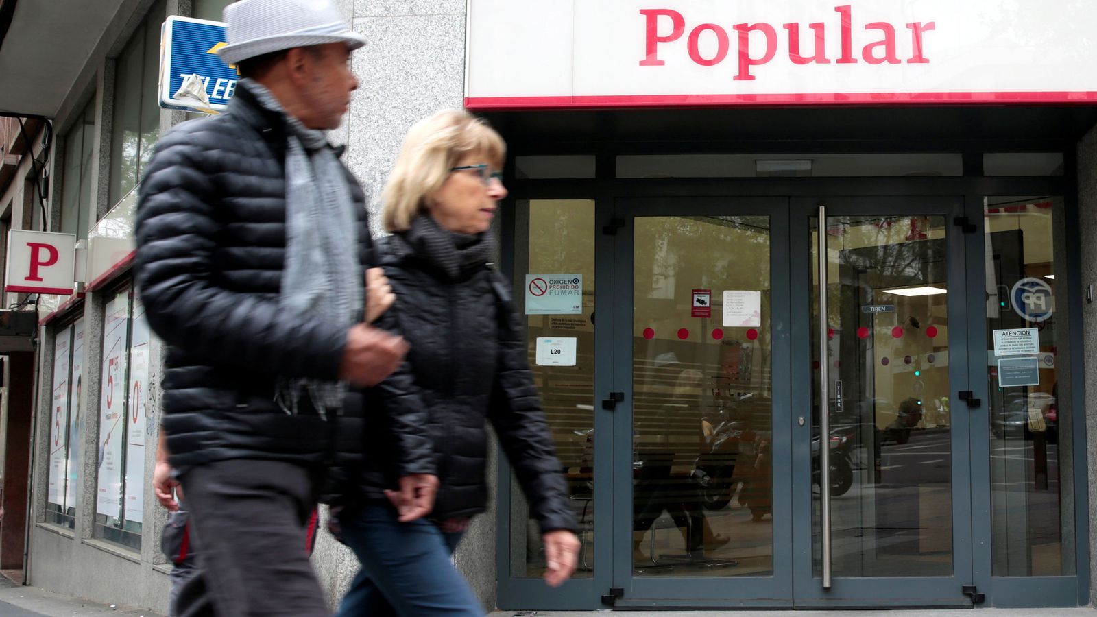 Foto: Una sucursal del Banco Popular en Madrid. (Reuters)