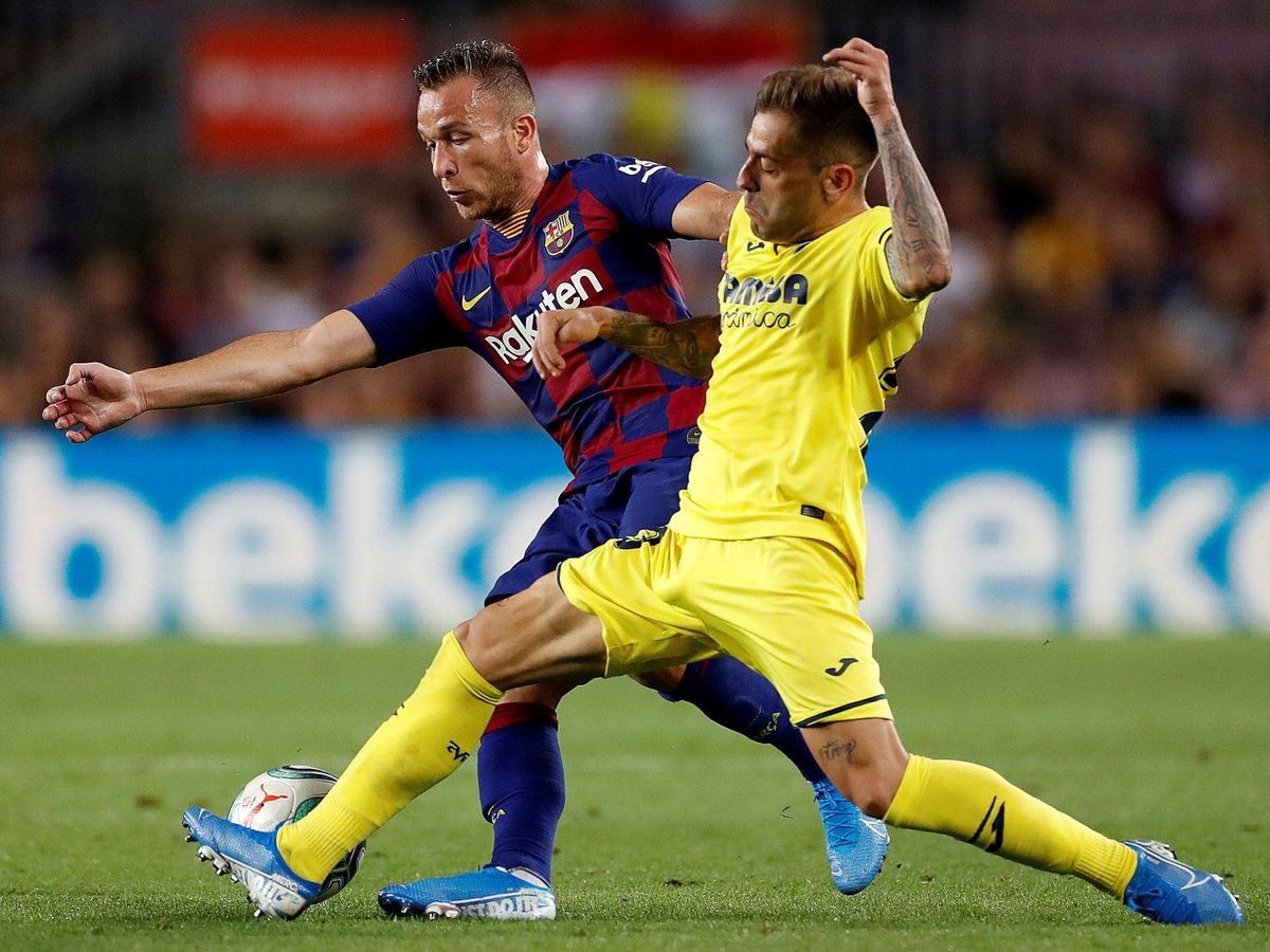 Foto: Arthur Melo, durante el FC Barcelona-Villarreal de esta temporada. (EFE)
