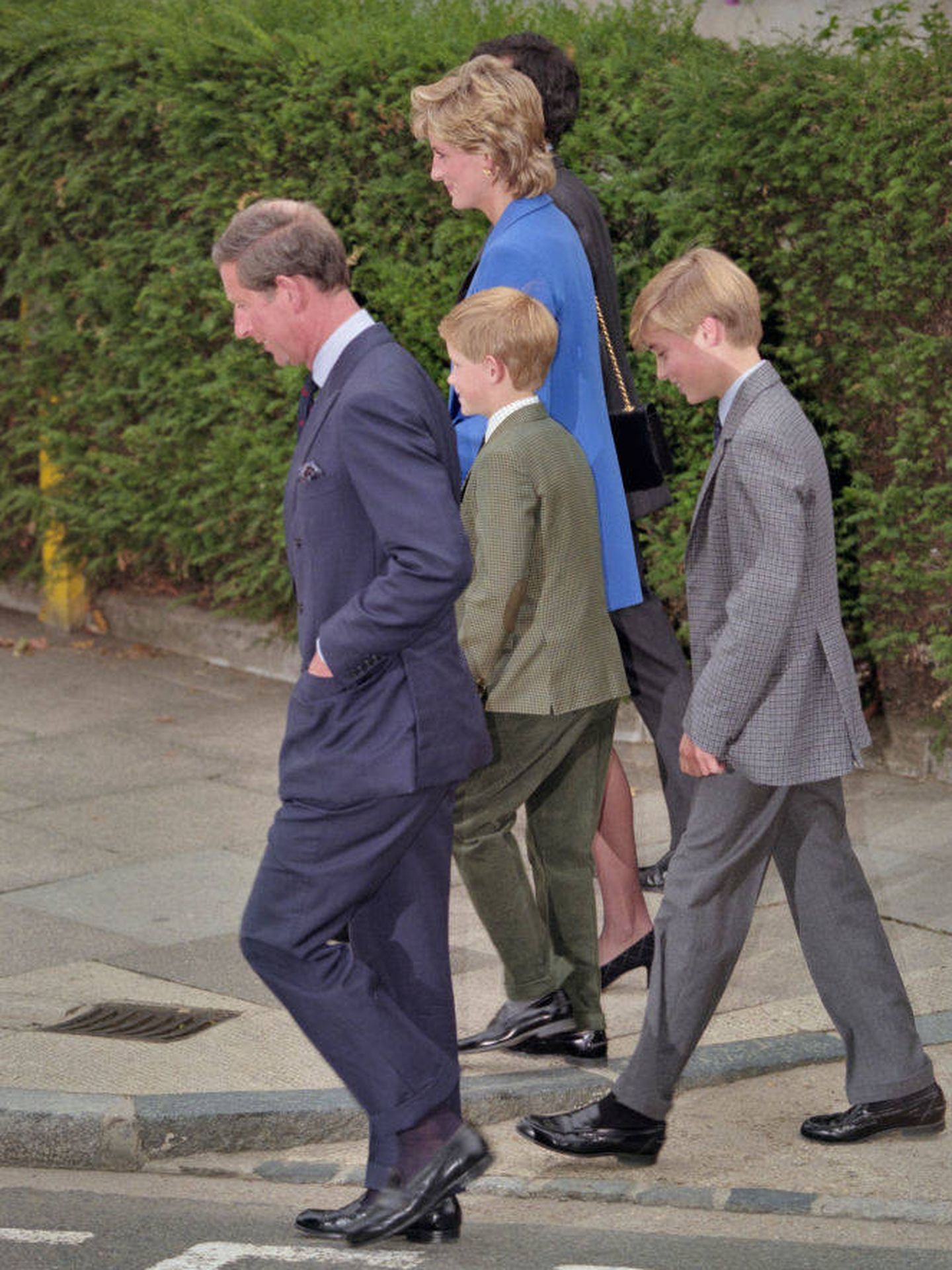 Diana de Gales, con el príncipe Carlos y sus hijos en una imagen de archivo. (Getty)