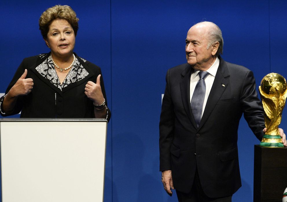 Foto: Joseph Blatter, en una reunión con Dilma Rousseff.